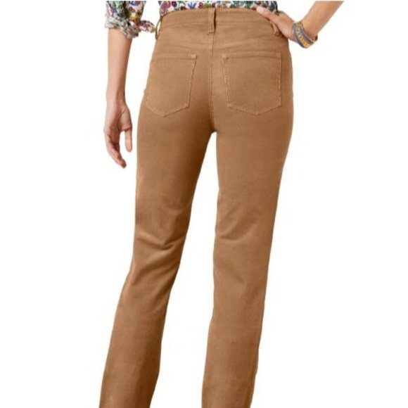 Talbots Curvy Petite Straight Leg Stretch Corduroy Pants Size 16WP - Picture 4 of 7